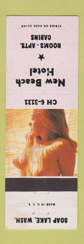 Matchbook Cover - New Beach Hotel Soap Lake WA pinup