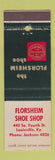 Matchbook Cover - Florsheim Shoes Louisville KY