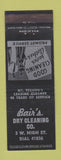 Matchbook Cover - Bair's Dry Cleaning Mount Vernon OH WEAR
