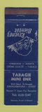 Matchbook Cover - Tabagie Mini Charlesbourg QC tobacco
