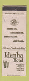 Matchbook Cover - Idanha Hotel Boise ID WEAR