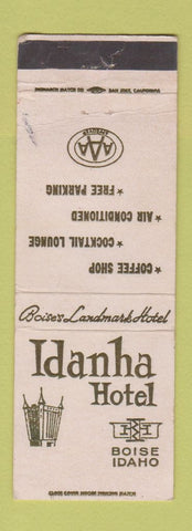 Matchbook Cover - Idanha Hotel Boise ID WEAR