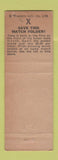 Matchbook Cover - Elliott Electronics Norwalk CA KFOX Radio Long Beach
