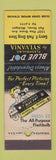 Matchbook Cover - Sylvania Blue Dot Bulbs Camera Garry Peck Drug Port Huron MI