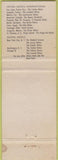 Matchbook Cover - Castellana Hilton Madrid Spain WEAR