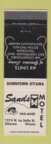Matchbook Cover - Sands Motel Ottawa IL