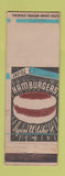 Matchbook Cover - Hamburgers Stock Graphic WEAR