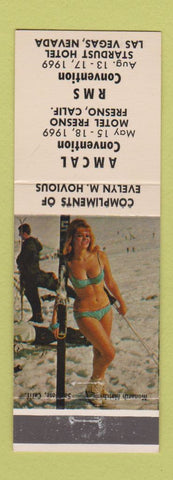 Matchbook Cover - AMCAL Match Convention Fresno CA Las Vegas NV pinup RMS