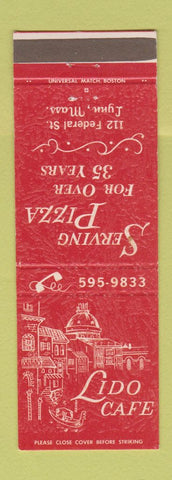 Matchbook Cover - Lido Cafe Lynn MA Pizza
