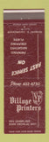Matchbook Cover - Village Printers River Grove IL