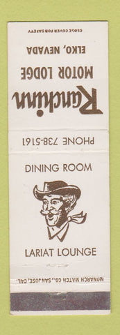 Matchbook Cover - Ranchinn Motor Lodge Elko NV WEAR