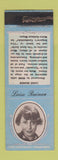 Matchbook Cover - 1930's Diamond Movie Stars Luise Rainer POOR STRIKER