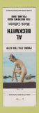 Matchbook Cover - Al Beckwith Match Collector Poland OH pinup