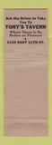 Matchbook Cover - Owl Taxi Congress Taxi Austin TX pinup