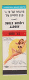 Matchbook Cover - Abbott Liquor Store Buffalo NY pinup