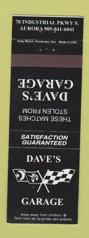 Matchbook Cover - Dave's Garage  WEAR