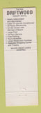 Matchbook Cover - Driftwood Resort Motel Miami Beach FL