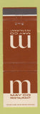 Matchbook Cover - May Company Restaurant Department Store