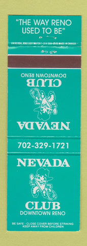 Matchbook Cover - Nevada Club Reno NV casino