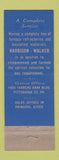 Matchbook Cover - Harbison Walker Refractories Pittsburgh PA