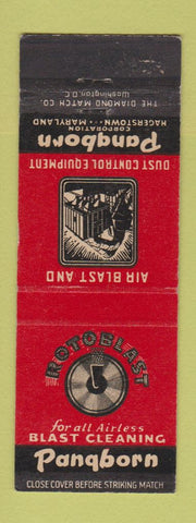 Matchbook Cover - Rotoblast Cleaning Pangborn Hagerstown MD
