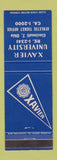 Matchbook Cover - Xavier University Cincinnati OH