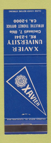 Matchbook Cover - Xavier University Cincinnati OH