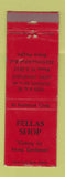 Matchbook Cover - Fellas Shop Clothes Shaker Heights OH