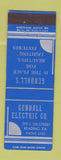 Matchbook Cover - Gendall's Electric Reading PA