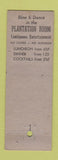 Matchbook Cover - Hotel Dixie New York City