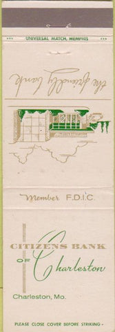 Matchbook Cover - Citizens Bank of Charleston MO