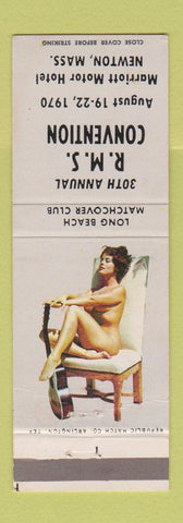 Matchbook Cover - RMS Convention 1970 Newton MA pinup