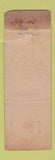 Matchbook Cover - New Park Cafeteria Restaurant Worcester MA FEDERAL LONG WORN