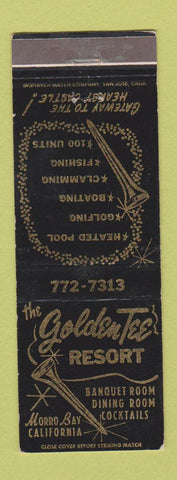 Matchbook Cover - Golden Tee Resort Morro Bay CA