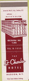 Matchbook Cover - St Charles Hotel Hudson NY