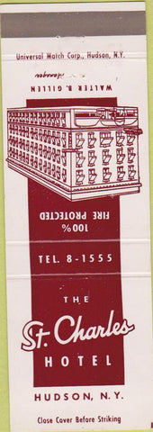 Matchbook Cover - St Charles Hotel Hudson NY