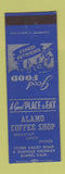 Matchbook Cover - Alamo Coffee Shop Alamo CA