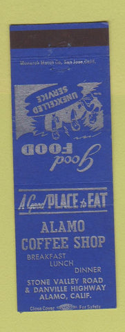 Matchbook Cover - Alamo Coffee Shop Alamo CA