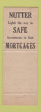 Matchbook Cover - Nutter Mortgage Service Philadelphia PA Camden NJ