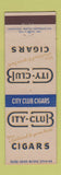 Matchbook Cover - City Club Cigars