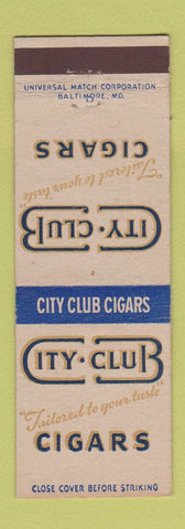 Matchbook Cover - City Club Cigars