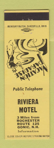 Matchbook Cover - Riviera Motel Gonic NH