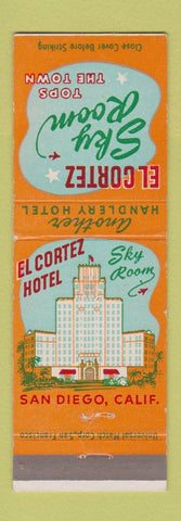 Matchbook Cover - El Cortez Hotel San Diego CA