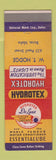 Matchbook Cover - Hydrotex Lubricants Boise ID