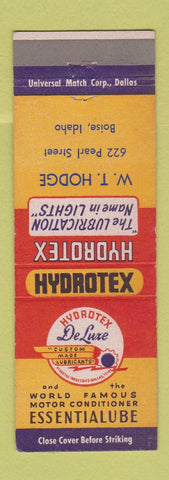 Matchbook Cover - Hydrotex Lubricants Boise ID