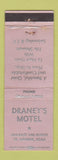 Matchbook Cover - Draney's Motel St George UT WORN
