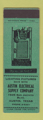 Matchbook Cover - Austin Electrical Supply Austin TX