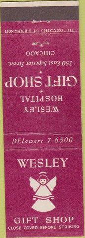 Matchbook Cover - Wesley Hospital Gift Shop Chicago IL
