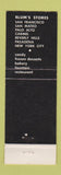 Matchbook Cover - Blum's Stores San Francisco Palo Alto Carmel Pasadena CA