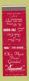 Matchbook Cover - Ole's Place Pizza Grinders Providence RI